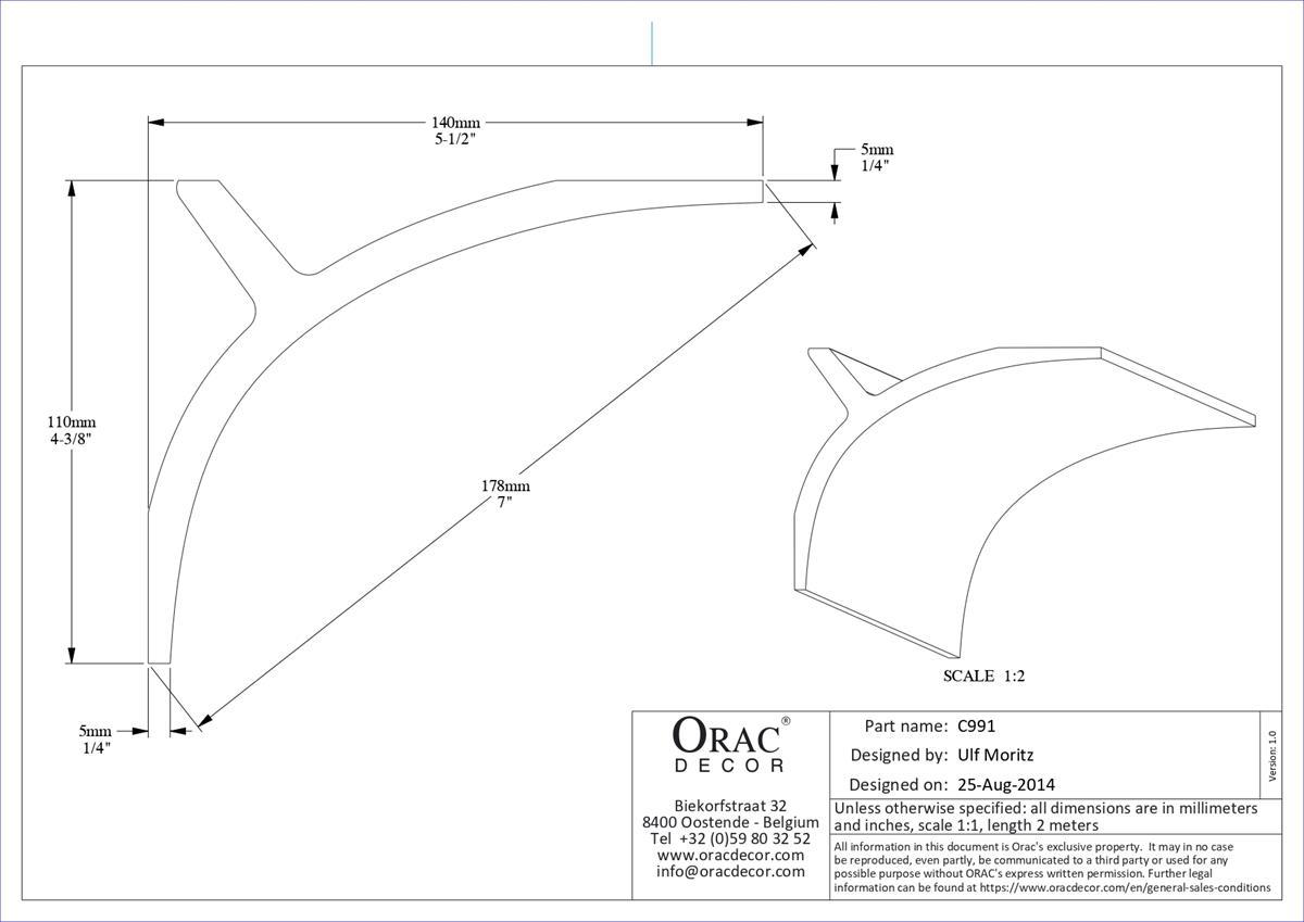 Карниз Orac Decor c991