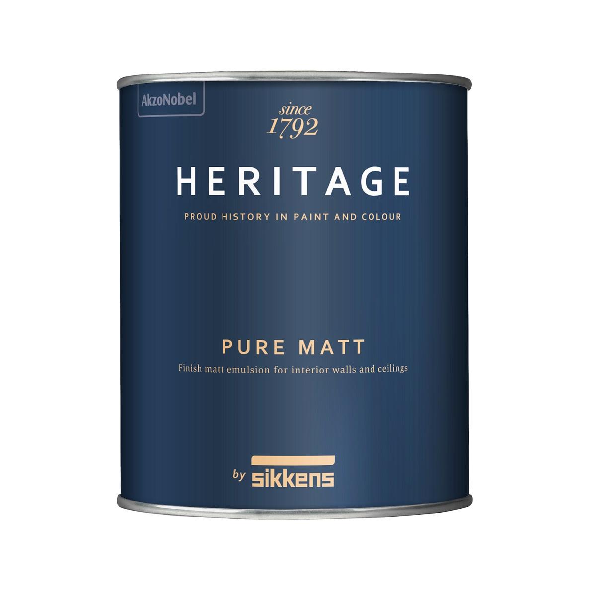 Краска матовая для стен и потолков Sikkens Heritage Pure Matt 1л