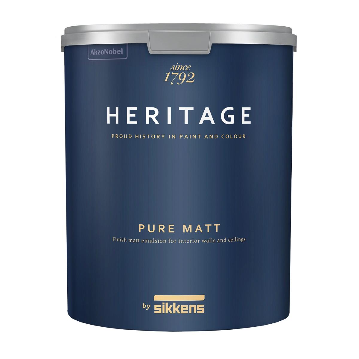 Краска матовая для стен и потолков Sikkens Heritage Pure Matt 4,5л