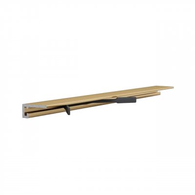 Микроплинтус алюминиевый Laconistiq Micro 11 Mini Золото 11-14-200