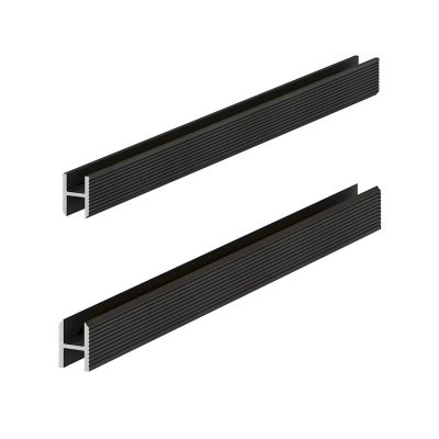 Профиль алюминиевый теневой Laconistiq Dual Черный муар RAL 9005 22-31-300