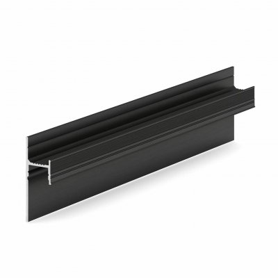 Плинтус алюминиевый теневой с подсветкой Laconistiq Light Черный муар RAL 9005 33-31-300
