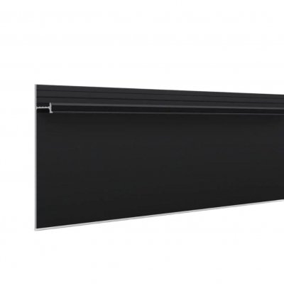 Плинтус алюминиевый скрытый с подсветкой Laconistiq Strong Черный муар RAL 9005 42-31-300