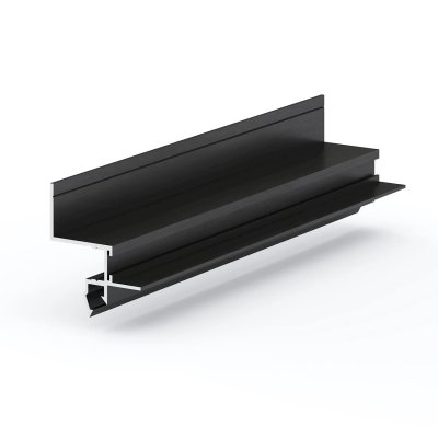 Профиль алюминиевый теневой с подсветкой Laconistiq Gips Ultra Черный муар RAL 9005 54-31-300