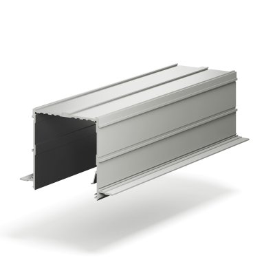 Профиль алюминиевый теневой для штор Laconistiq Roll-Box Base Черный муар 57-31-270