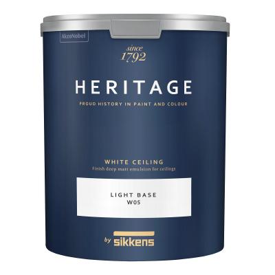 Краска глубокоматовая для потолков и стен Sikkens Heritage White Ceiling 4,5л