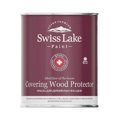 Краска для деревянных фасадов Swiss Lake Covering Wood Protector 0,9л