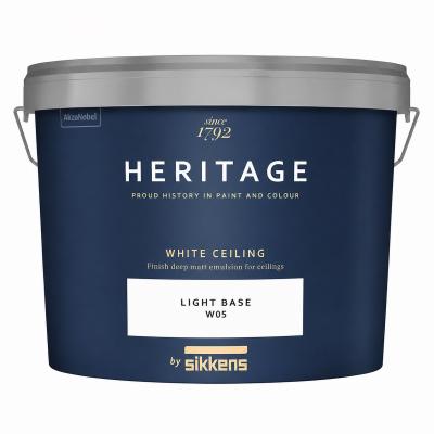 Краска глубокоматовая для потолков и стен Sikkens Heritage White Ceiling 10л