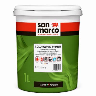 Грунт глубокого проникновения с кварцевым наполнителем San Marco ColorQuarz Primer 1л