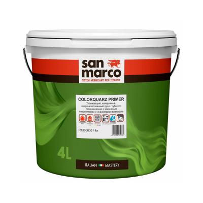 Грунт глубокого проникновения с кварцевым наполнителем San Marco ColorQuarz Primer 4л
