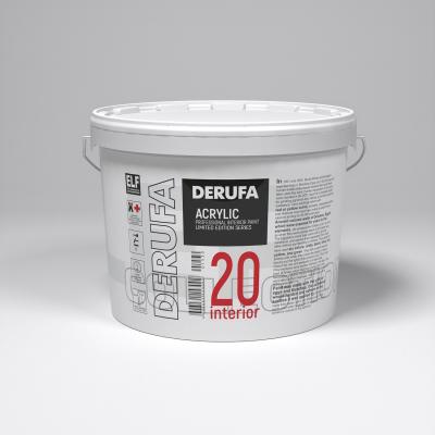 Краска для внутренних работ Derufa Интерьер-20 (SG) 9 л