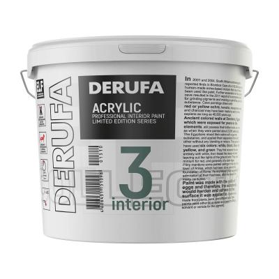 Краска для внутренних работ Derufa Интерьер-3 (TM) 0,9 л