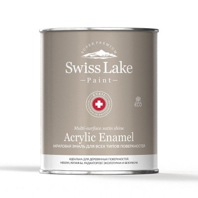 Акриловая эмаль для всех типов поверхности Swiss Lake Acrylic Enamel 3л