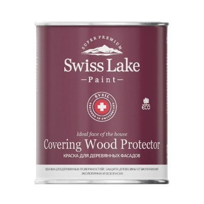 Краска для деревянных фасадов Swiss Lake Covering Wood Protector 2,7л