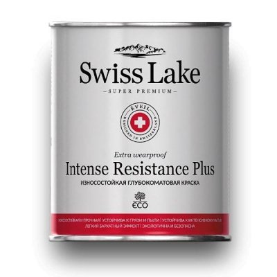 Износостойкая краска для стен и для потолков Swiss Lake Intense Resistance Plus 0,4л