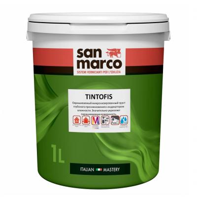 Окрашиваемый микронизированный грунт San Marco Tintofis 1л
