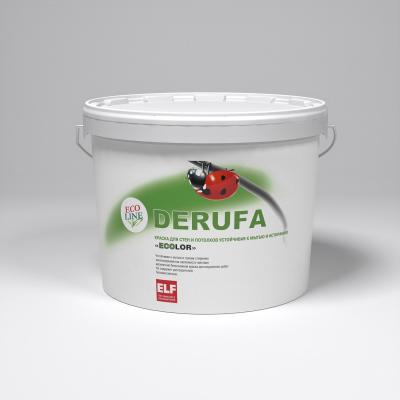 Шелковисто-матовая краска для стен и потолков Derufa Ecolor 2,7 л